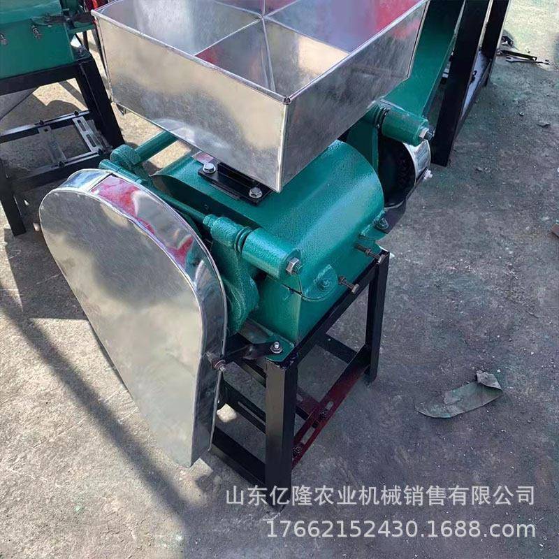 河北黄豆燕麦挤扁机粱核桃仁破碎机玉米粮食压片机