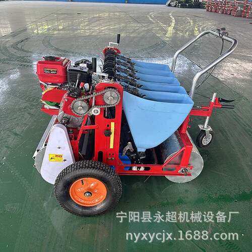 汽油机4/5/6行大蒜栽种机元胡贝母播种手推大蒜播种机173柴油机