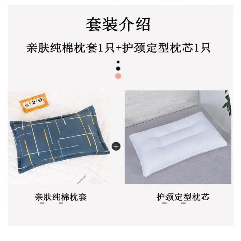 学生宿舍专用枕头单人一只装带枕套可拆洗成人款家用枕芯四季通用