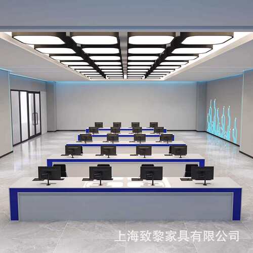 监控操作台烤漆科技感简约现代桌椅组合调度台指挥中心控制台