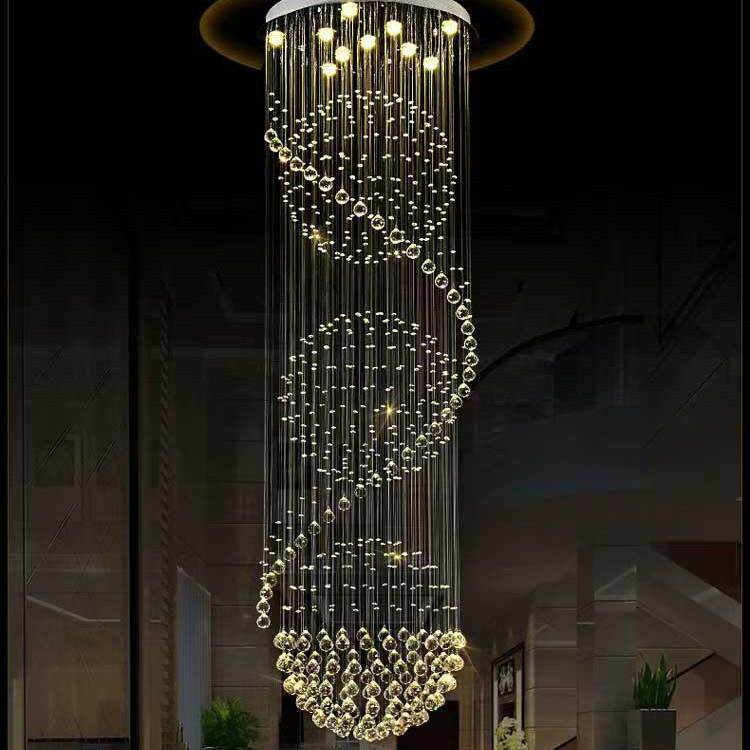 跨境货源亚马逊现代简奢华餐厅别墅咖啡厅楼梯客厅卧室水晶吊灯