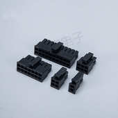 厂家供应MX3.0母壳双排连接器3.0mm间距43020 2x2R小5558接插件