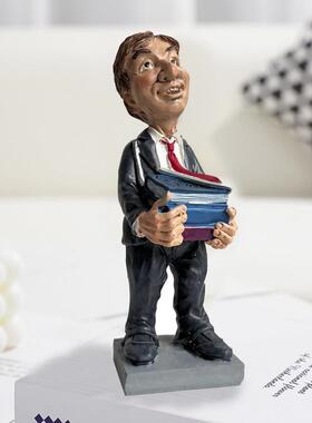 新款直销跨境摆件家居饰品创意客厅树脂人物小摆件酒柜电视柜卧室