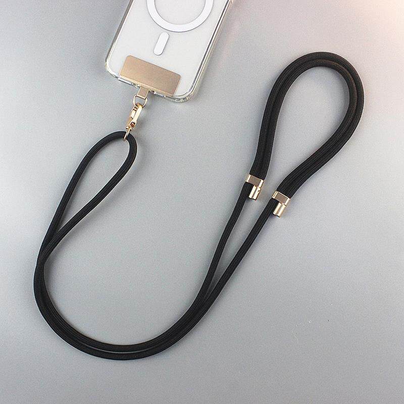 户外斜挎手机挂绳女高端金属垫片手机链可调节挂脖背带结实防丢男