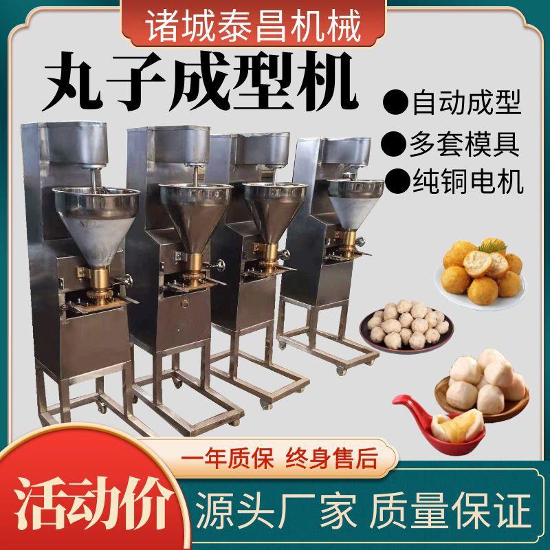 多功能丸子成型机鱼丸成套生产线商用狮子头加工设备香菇贡丸机器