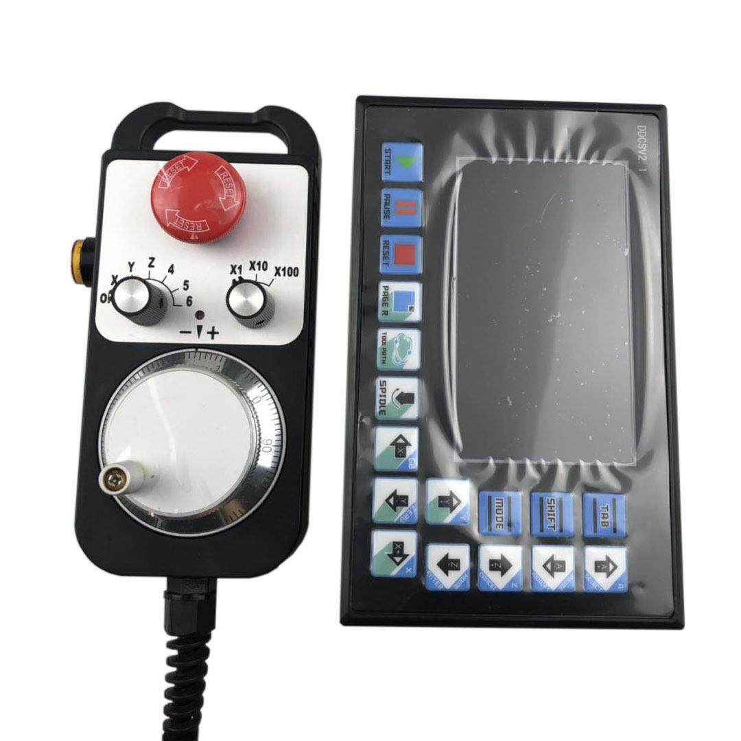 4轴DDCSV2.1雕刻机数控系统+带急停手轮（套装）