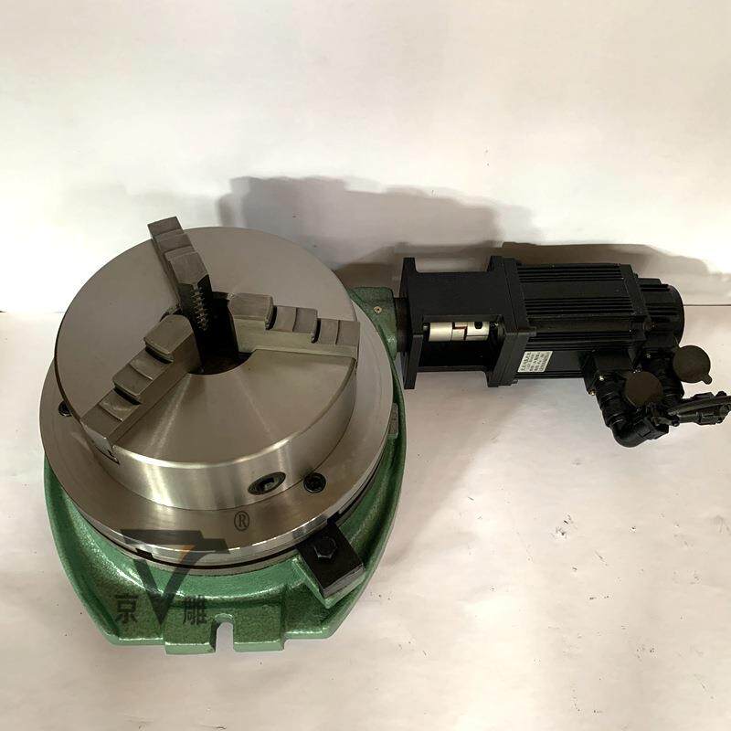 TS500A回转工作台+法兰+卡盘+控制台+伺服电机20寸卧式分度盘厂家