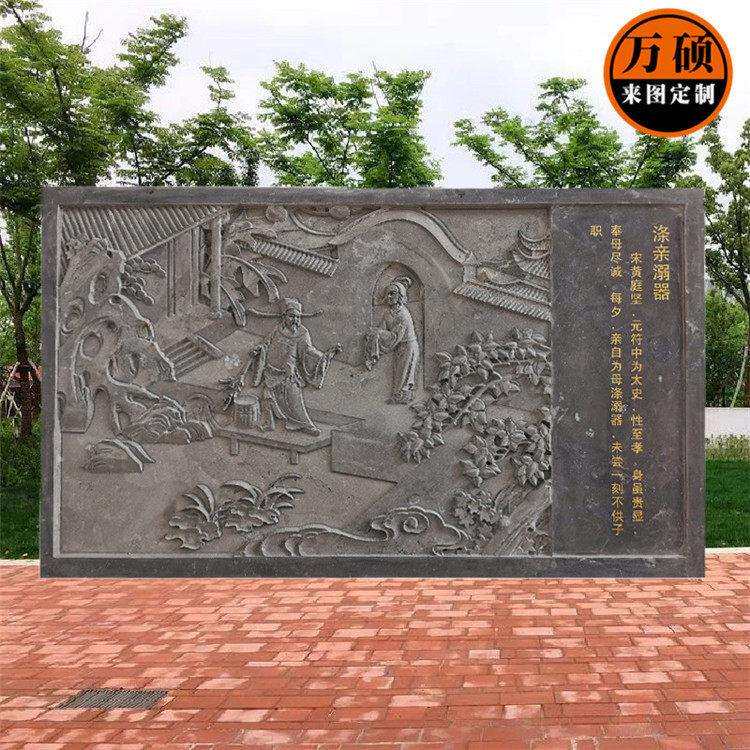 石雕浮雕孔雀天然大理石雕塑手工雕刻晚霞红浮雕艺术壁画影壁墙