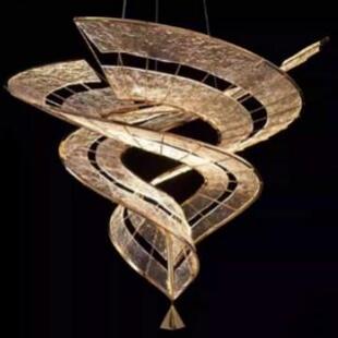 复式楼自建房吊灯现代简约别墅长挑高客厅大堂2025年新款楼梯吊灯