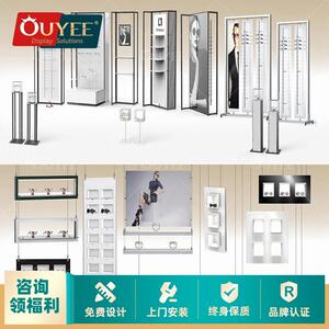 欧野创意眼镜店展示柜台制作厂烤漆单双层陈列展示道具太阳镜展柜
