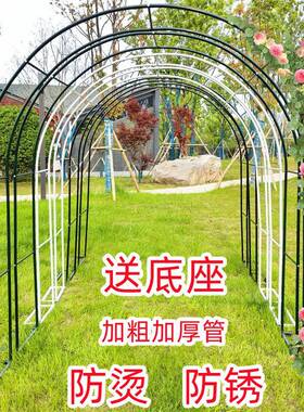 铁艺拱门花架爬藤架花园阳台植物支架铁线莲户外庭院月季葡萄蔷薇