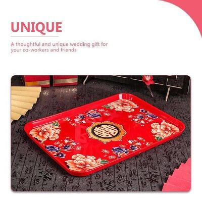 Tea Tray Wedding Candy Fruit Storage Food Decorate Snack