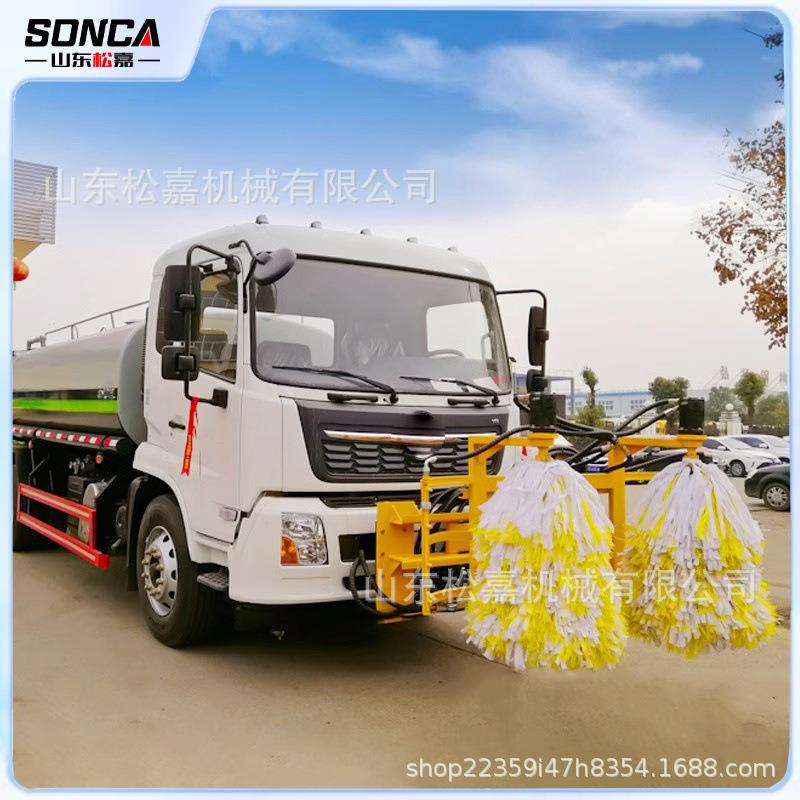 马路路沿波形栏清车墩毛刷车载式护栏清洗机城扫市公569隔离清洗