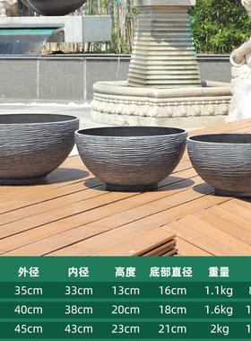 古法古法鱼缸莲花专用庭院花瓶