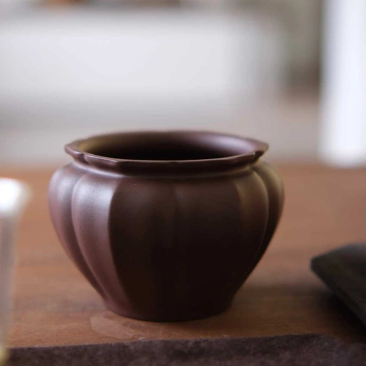 三两茶叙紫砂建水菱影紫泥茶道周边渣斗水缸干泡配件茶台废水水洗
