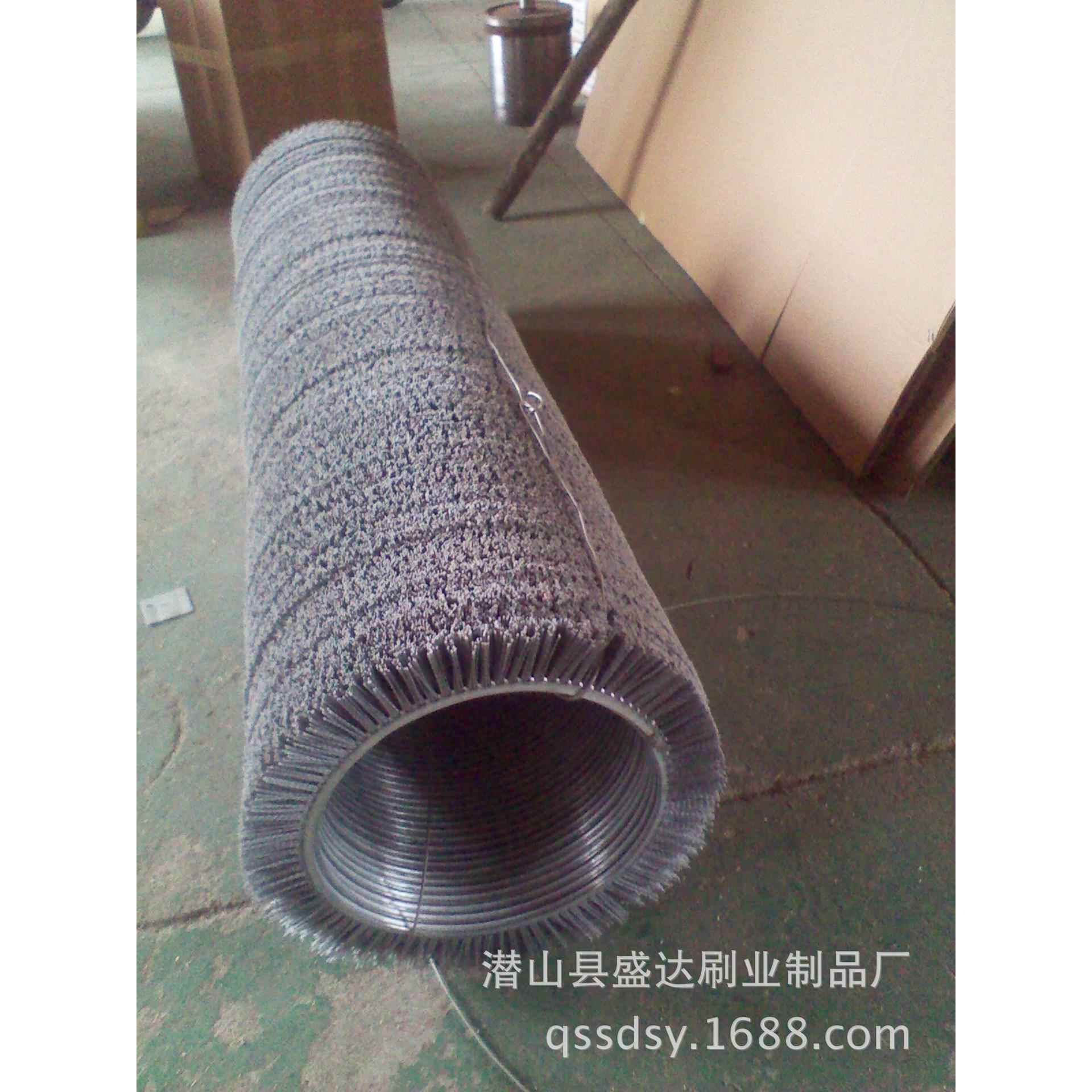 厂制做工业大型不刷锈钢丝SFC磨料尼家龙丝毛刷/抛光研磨酸洗滚毛