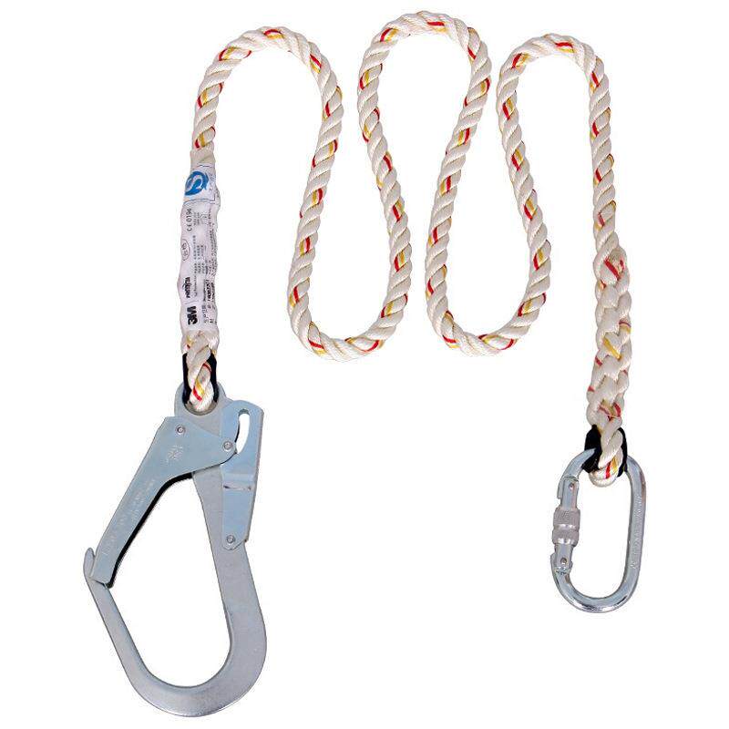 3M凯比特1390199安全绳单钩股棉纶绳需配安全带防护防坠安全