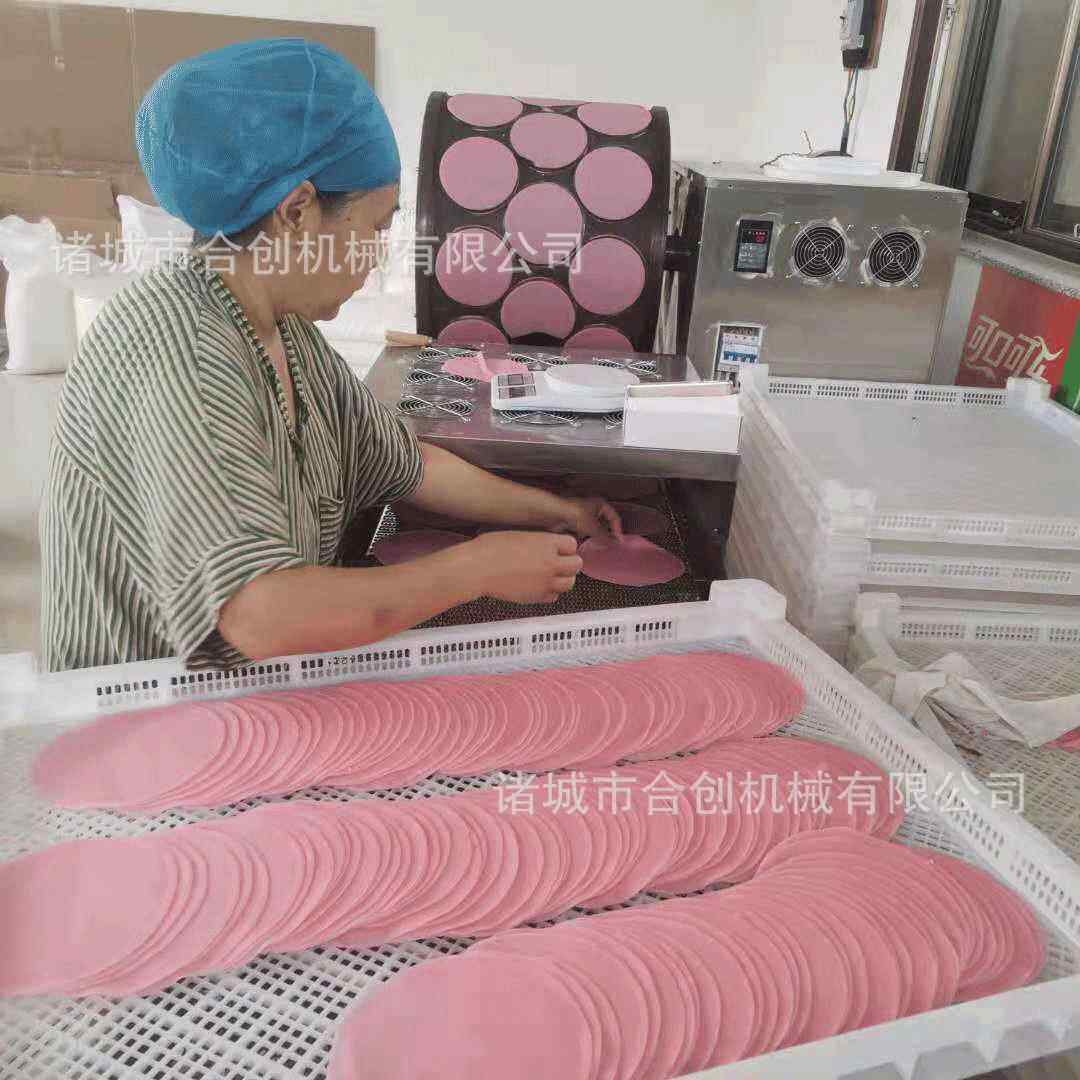 全自动圆形蛋皮机千层蛋糕制皮机电磁加热钎子蛋皮机设备