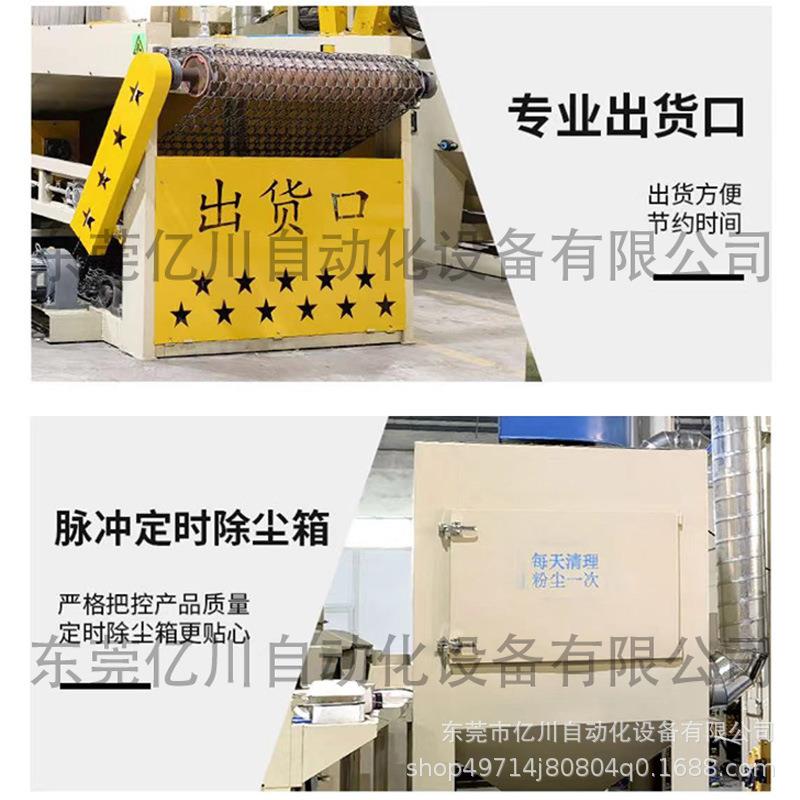 网带通过式抛丸机厂家铁锅电饭锅内胆高压锅表面打砂处理设备