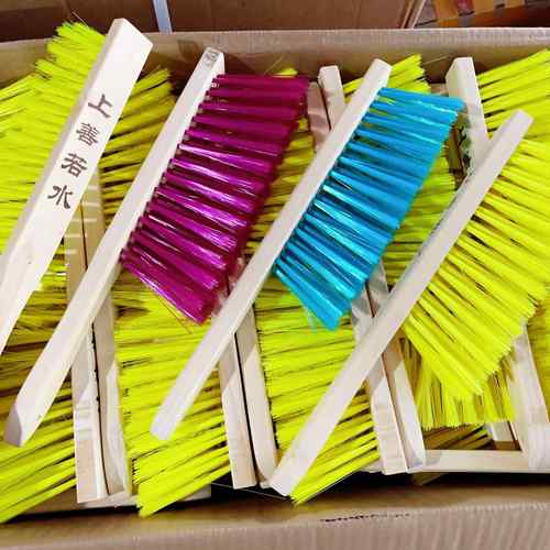 2元店大号床刷木柄大床刷不掉毛耐用加厚清洁刷 刷子多用刷两元店