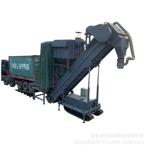 20尺集装箱拆箱卸灰机江苏铁路运输石灰粉无尘卸车机