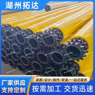 多楔带滚筒不锈钢无动力流水线车间滚筒输送托辊链轮滚筒