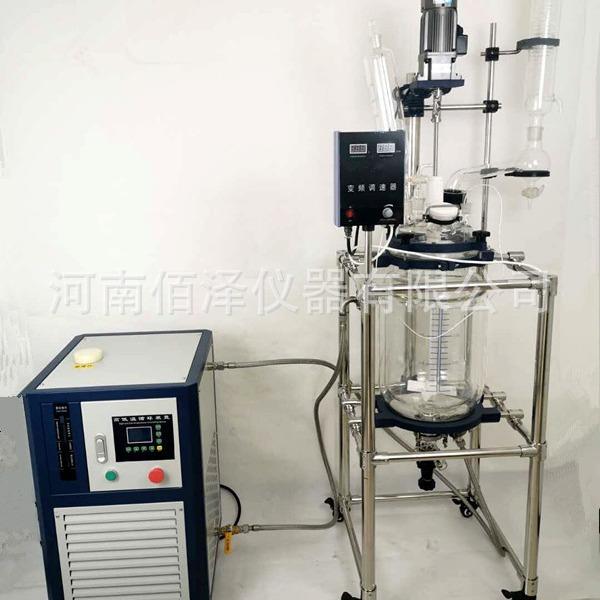 S212-30L型玻璃反应器双层玻璃反应釜双层玻璃反应器厂家发货