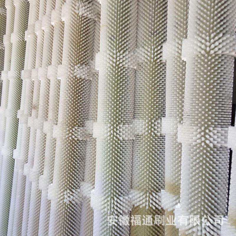工业机械毛刷辊清洗水果蔬菜土豆去皮机毛刷辊 塑料尼龙丝毛刷辊
