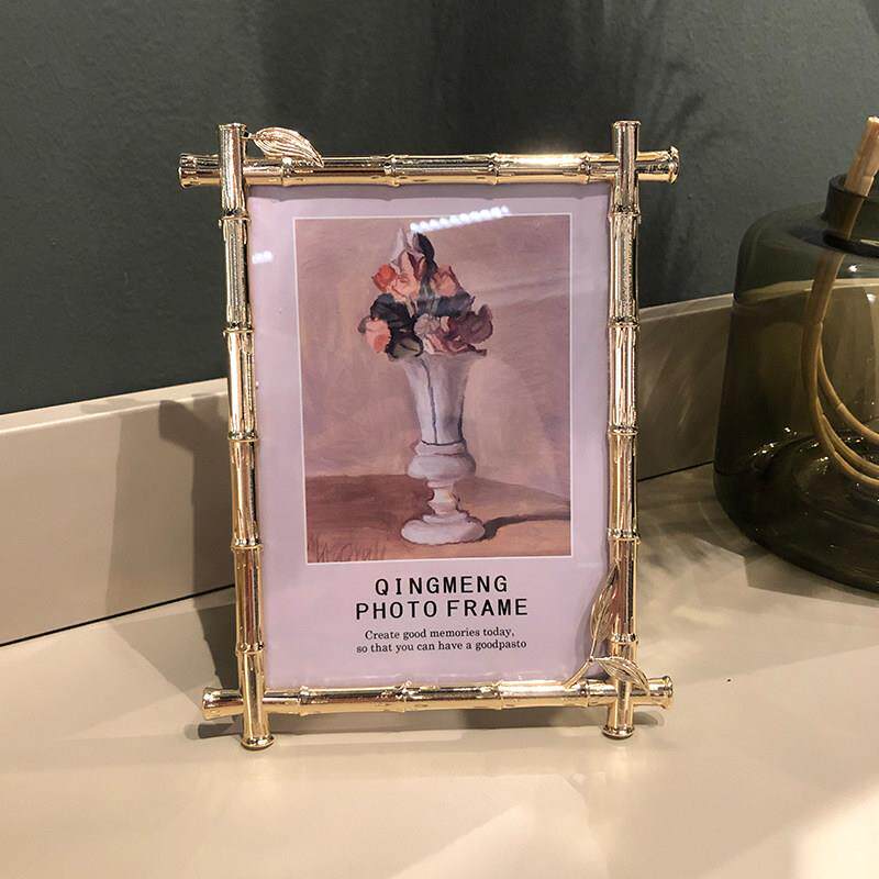 6六7七寸相框金属欧式样板房卧室摆台儿童情侣写真婚纱照片框挂墙