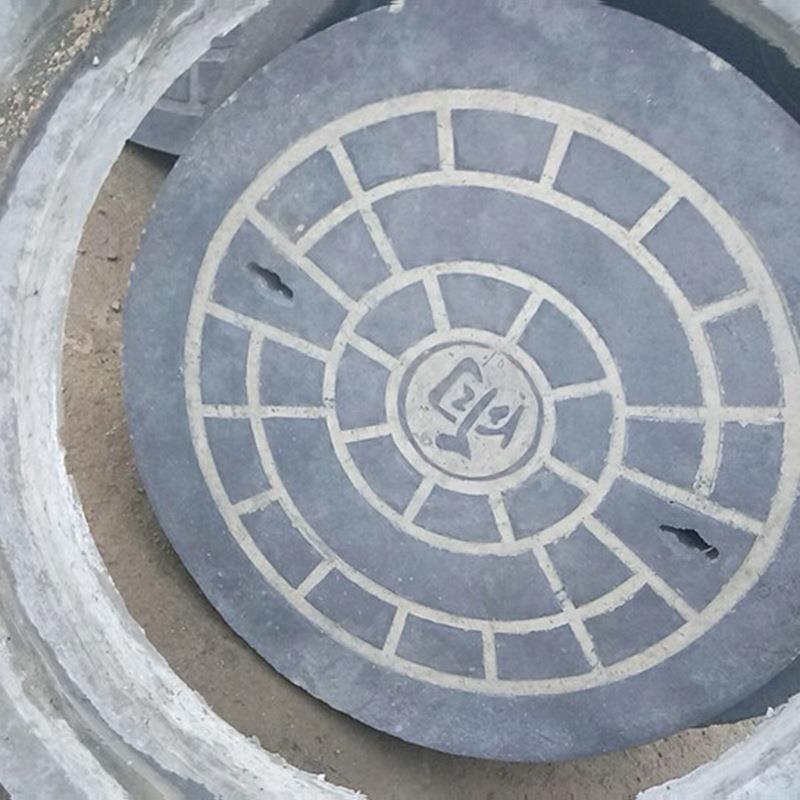 水泥井盖厂家化粪池井盖700圆形水泥井盖水泥井盖水泥篦子