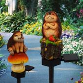 饰现货供应造BGZ20110太阳能庭院LED树脂动型灯花物园别墅景观装