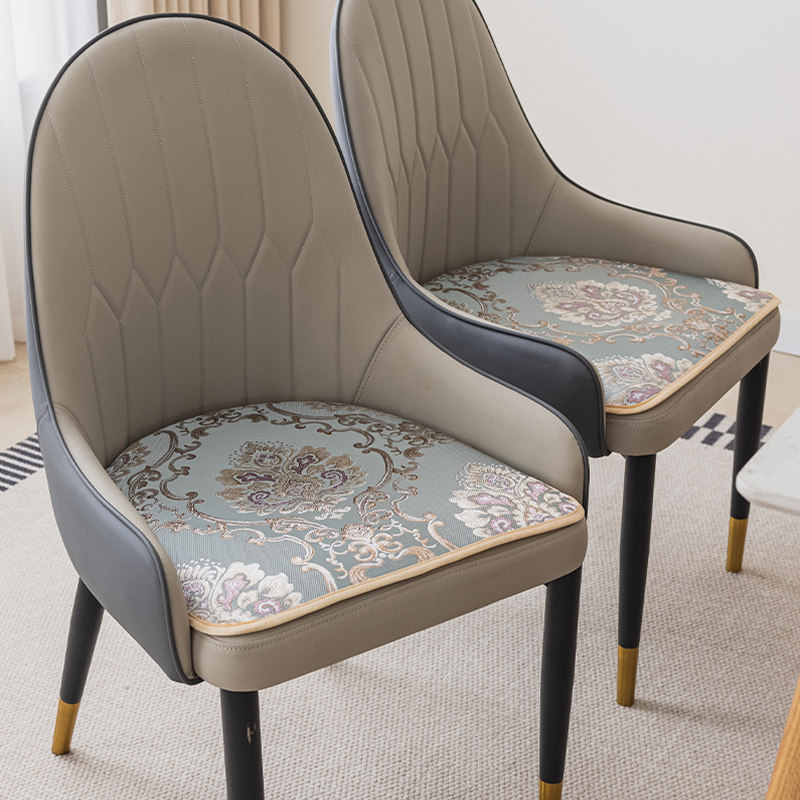 欧式马蹄形椅垫弧形座垫四季通用防滑坐垫家用餐桌单人椅子垫屁垫