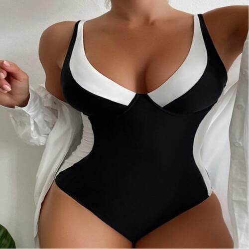 Hot cut swimsuit for women, one-piece coverage, slimming