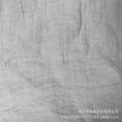 纯亚麻布料透气手感柔软双层布全亚麻沙发面料窗帘抱枕简约装饰布