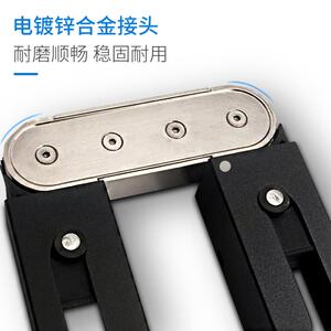 卡斯睿家用五金多功能配件隐藏式可伸缩餐桌下翻式隐形折叠桌