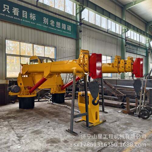 可加装车载折叠吊机海上作业伸缩吊臂2-16吨港口码头起重机