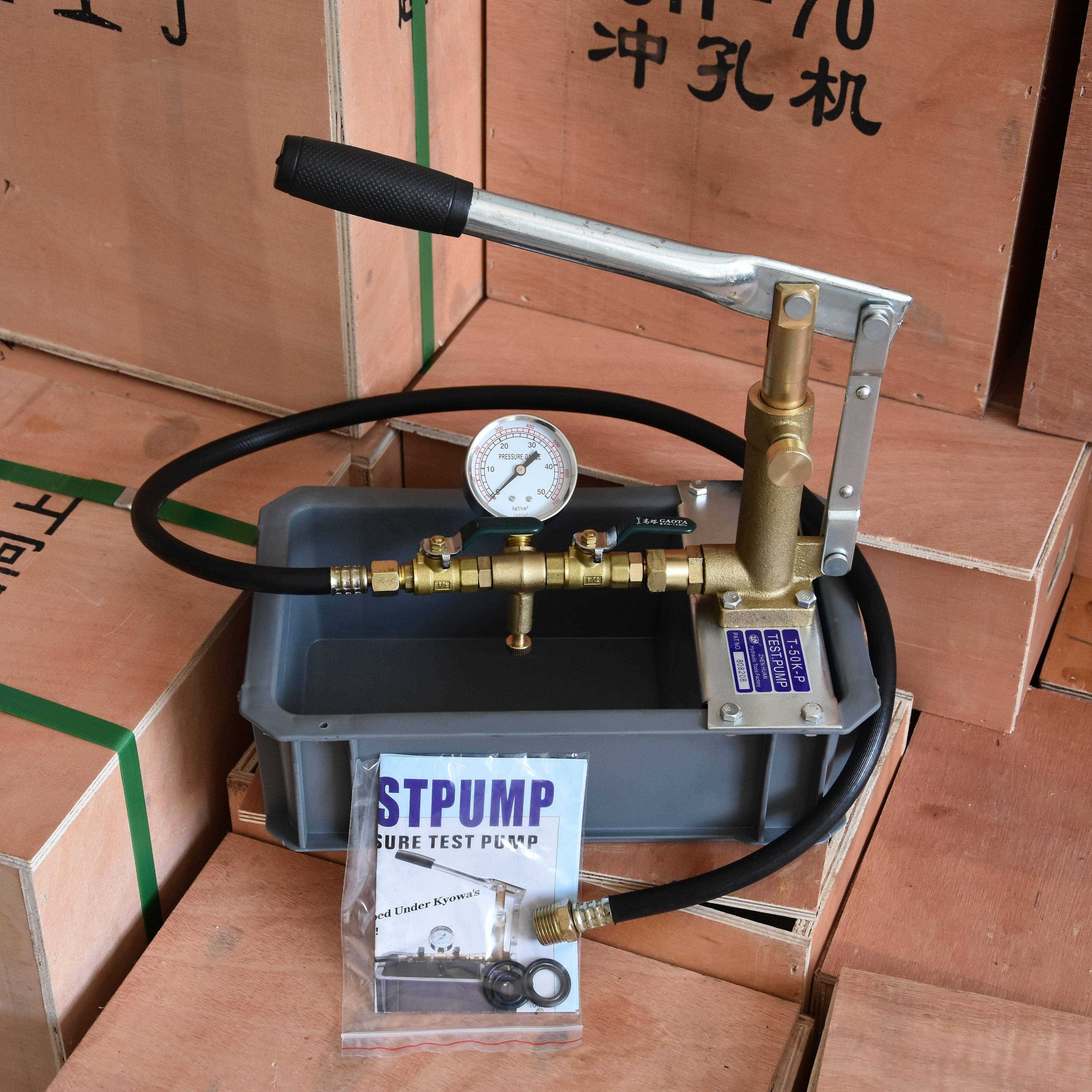 巨工工具 T-50K-P手动试压泵50公斤 PPR水管管道试压水电安装全铜
