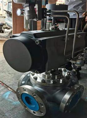 Q946F-16P电动四通换向阀Q948F-25P电动四通换向球阀304不锈钢316