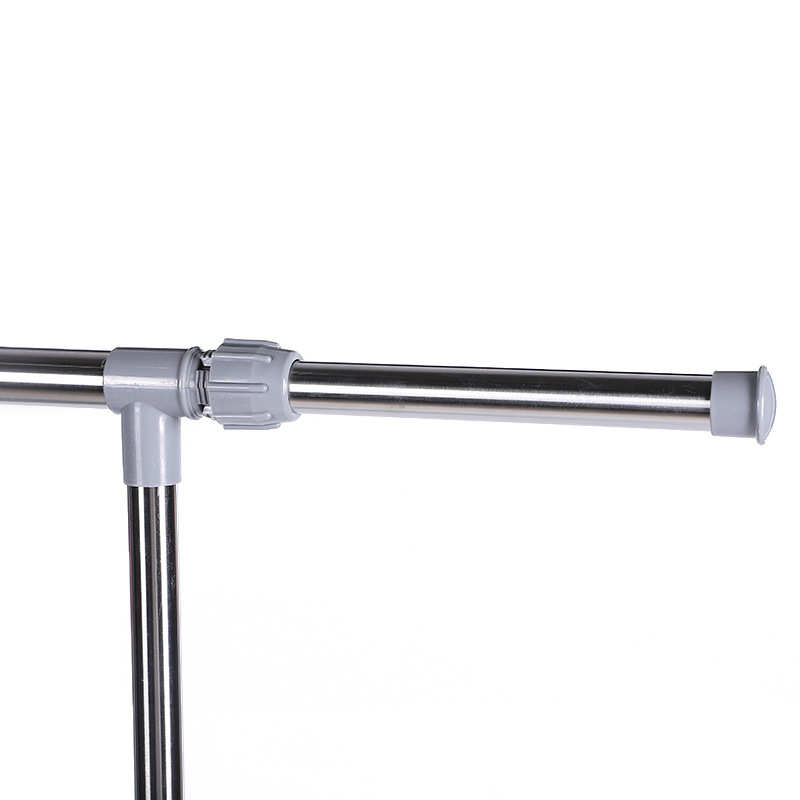 家居加层不锈钢单杆晾衣架 落地折叠组合户外晒衣架