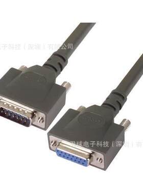 L-COM CPMS15MF-1 大功率D-sub线缆连接器 DB15公头/母头 1英尺
