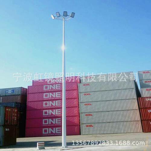 自己工厂LED高杆灯虹镜照明LED高杆灯可升降灯盘15米35米