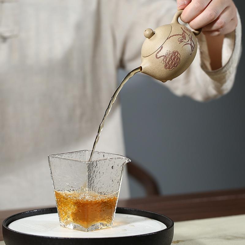 宜兴厂家段泥西施紫砂壶 全手工刻绘小鸟泡茶壶茶具