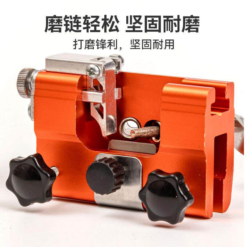 手动磨链器跨境新品链条夹磨刃磨链器便携式手摇家用园艺工具