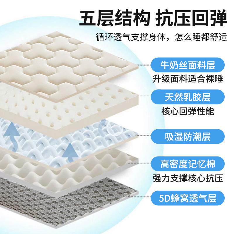 乳胶记忆棉床垫米遮盖软垫家用28室物学生宿舍单卧人榻榻床褥垫