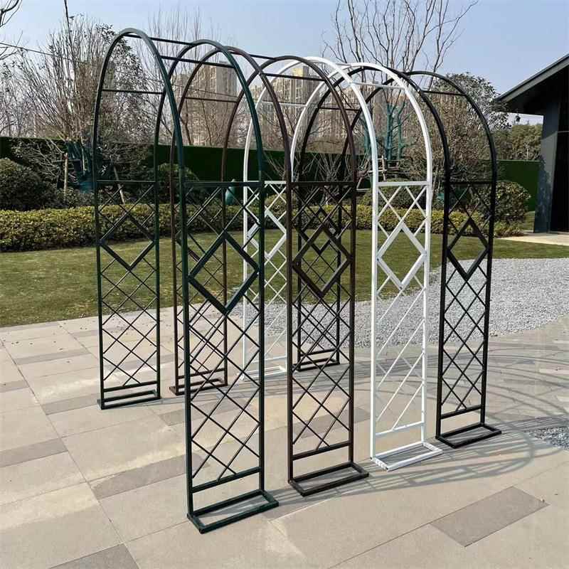 爬藤架欧架式网格爬藤架加粗拱门架子园月季支攀花爬72花植物架新