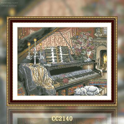 【CC2140-钢琴奏鸣曲】十字绣2025新款客厅小格可爱动漫系列餐