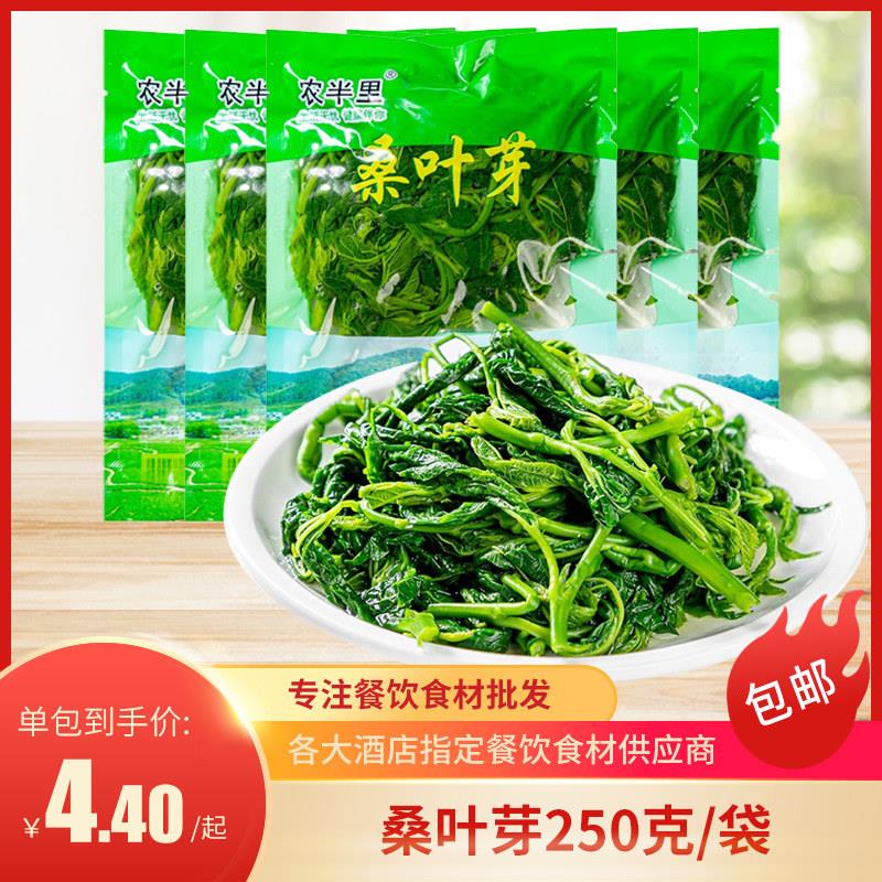 桑叶芽250g箱装火锅冷菜凉拌桑叶菜桑芽菜酒店半成品凉菜供应商