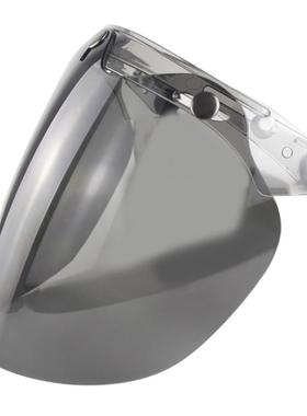 摩托车镜扣头盔电动车镜片复古式泡泡三直面泡泡头盔镜bv07