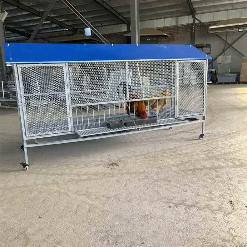 室外尖顶鸡笼鸽笼加密孔防黄鼠狼防老鼠不生锈可拆卸鸡笼养殖笼