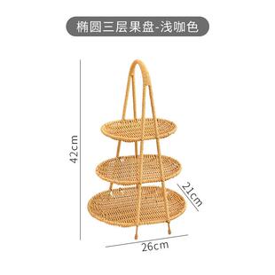火锅店专用配菜盘蔬菜篮多层仿藤塑料放备菜架子摆菜品架创意餐具